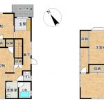 【間取り図】4LDKのお家です。部屋が多いのでお子様にお部屋をプレゼントすることができますね。2階にもお手洗いがありますので、夜中に目が覚めても1階に降りることがなく便利です。※間取り図と現況が異なる場合は現況が優先になります。(間取)